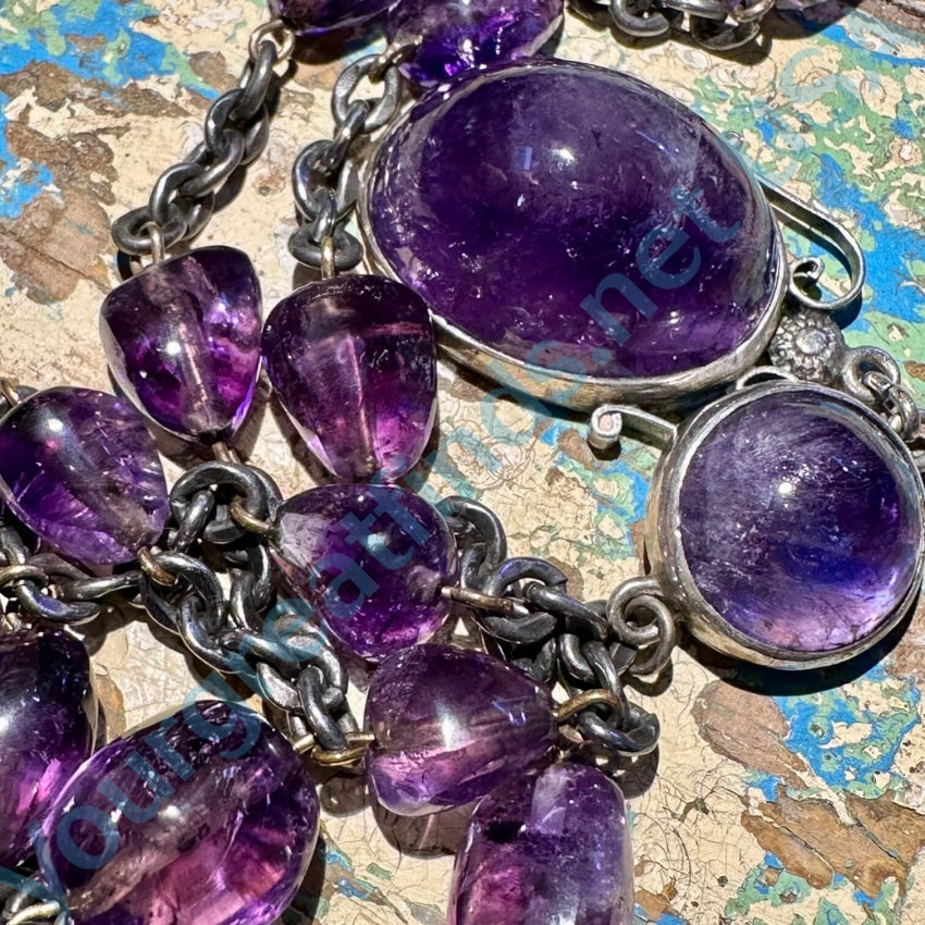 Healing Crystal Amethyst Stone Necklace – RoseLee Crystals and Pearls LLC